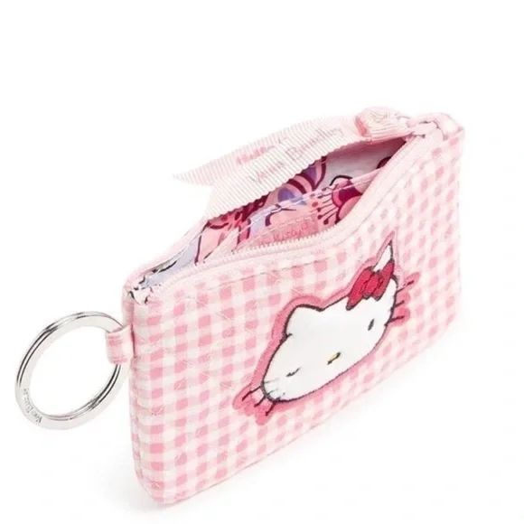 Vera Bradley : Hello Kitty Limited Edition Pink Gingham Zip ID | NWT - Picture 5 of 6